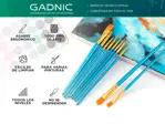 Kit x10 Pinceles Para Artistas Gadnic ART1 Arte Acuarela Óleo