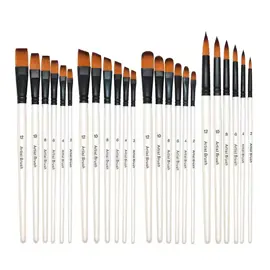 Kit De 24 Pinceles Para Artistas  Art4 Arte Acuarela...