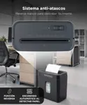 Trituradora de Papel Gadnic Corte Cruzado P 4 Capacidad 8 Litros
