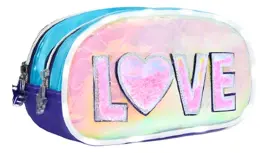 Cartuchera Canopla Love Glitter Cor...