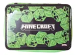 Cartuchera Canopla Minecraft 1 Piso Set Escolar Minecraft Verde Lisa