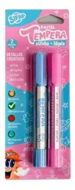 Tempera Solida Lapiz  X2 Colores Pa...