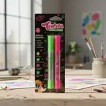 Tempera Solida Lapiz X2u Color Rosa Y Verde Fluo Sifap Fluo