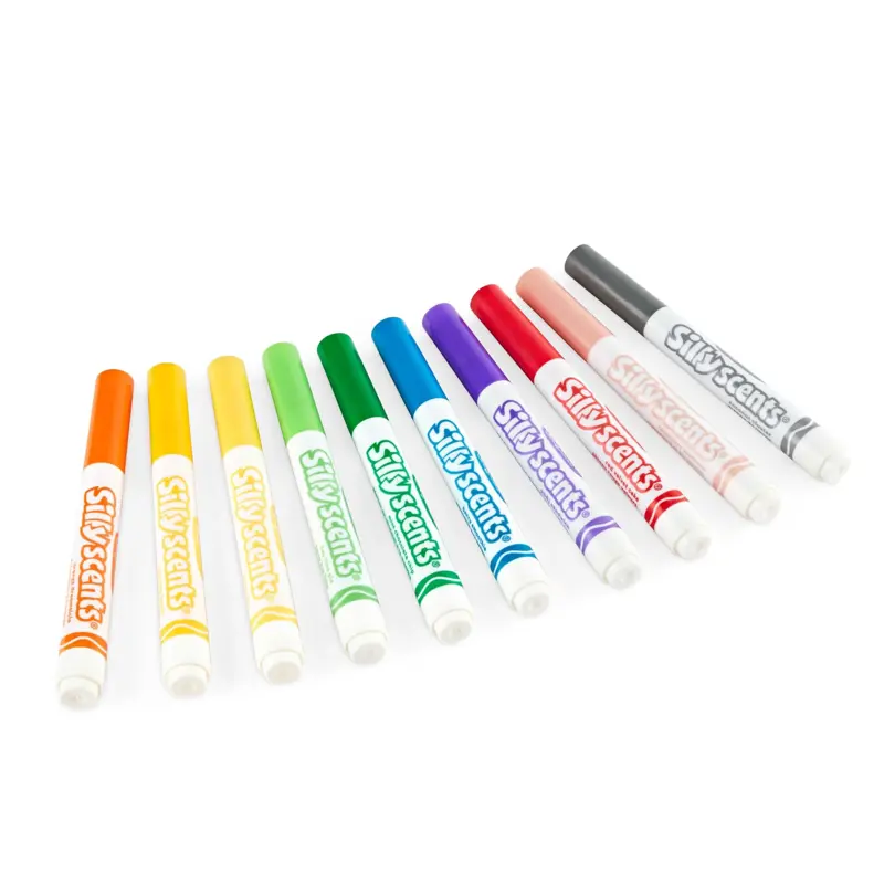 Marcadores Crayola Silly Scents, lavables y anchos, paquete de 10