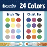 Marcadores Crayola de Puntas Dobles Cincel y Pincel, 12 unidades