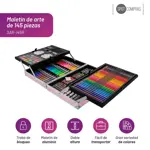 Set De Arte Girl 145 Piezas Kit Escolar Dibujo Arte