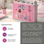 Set De Arte Girl 145 Piezas Kit Escolar Dibujo Arte