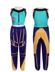 Conjunto de ropa K-pop Demon Hunters ZOEY, top y pantalones, talla 140