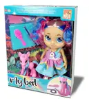 Muñeca My Best Arcoiris Y Unicornio Mascota Con Accesorios Rosa Claro