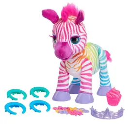 Peluche Interactivo Furreal Zenya My Rainbow Zebra K...