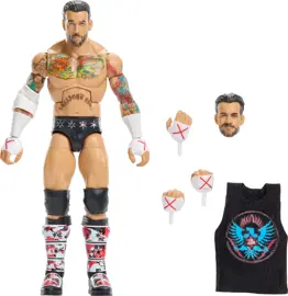 Figura De Acción  Wwe Elite Cm Punk...