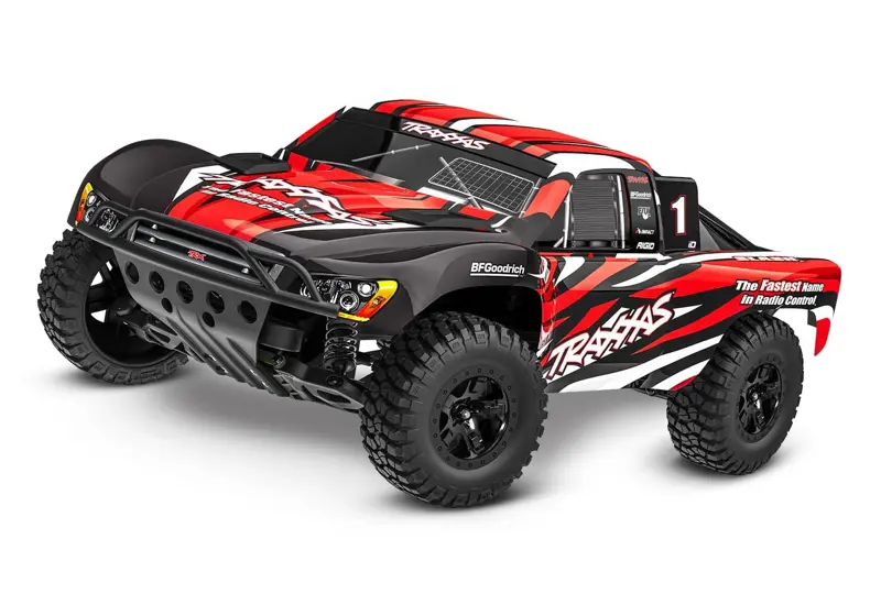 Camión RC Traxxas Slash 2WD XL 5 con batería roja