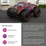 Auto A Control Remoto De Alta Velocidad (8km/h) - Fierce - Rojo