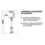 Calefactor Exterior Estufa Hongo Simil Mimbre Jk1009 Negro