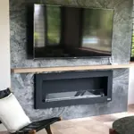 Chimenea moderna Calden Paris TB colgar 120 cm con Termostato Smart
