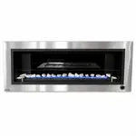 Chimenea moderna Calden Paris TB embutir 120 cm Acero Inoxidable
