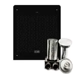 Calefactor Calden 3000 kcal Frente Negro Gas Natural Tiro Balanceado U