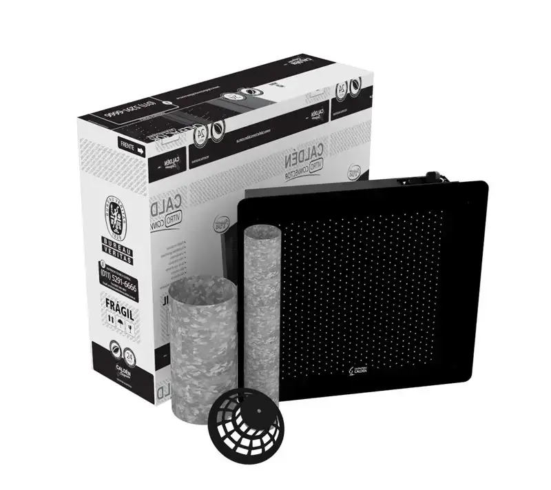 Calefactor Smart IOT a Gas Natural Tiro Balanceado U 2000 kcal Frente Negro