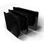 Calefactor Calden 6000 kcal Frente Negro Gas Natural Tiro Natural