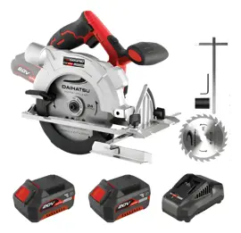 Sierra Circular 20V  Con 2 Baterias 4.0Ah Y Cargador