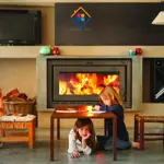 Calefactor Estufa Ñuke Cedro 120 Para Embutir 28000 Kcal