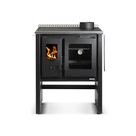 Cocina A Leña Ares 70 Charcoal Con...