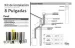 Adicionales Kit Ñuke Instalacion Pared Enlozado 8 Pulgadas