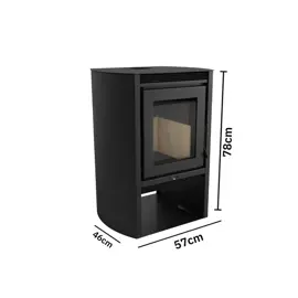 Estufa A Leña  Montevideo 880Exp 