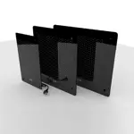 Calefactor Calden Electrico 1000W Negro Extra Chato