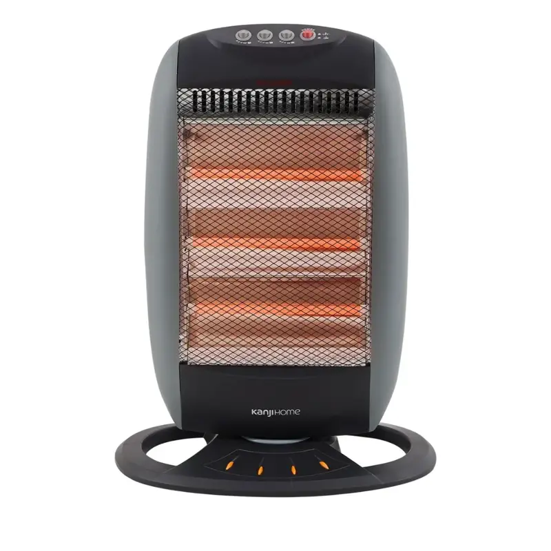 estufa halogena 3 velas kanji kjm 305 color gris oscuro