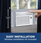 Aire acondicionado GE Window de 6.000 BTU para 23 m² con ventilador blanco