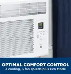 Aire acondicionado GE Window de 6.000 BTU para 23 m² con ventilador blanco