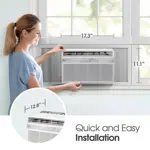 Aire acondicionado para ventanas LG, 6000 BTU, enfría 250 m² con mando a distancia