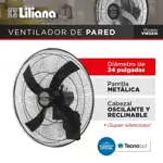 Ventilador De Pared Liliana 24 Pulgadas Vw2416 120w Oferta!