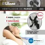 Ventilador De Pared Liliana 24 Pulgadas Vw2416 120w Oferta!