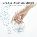 Ventilador portátil JISULIFE 6000 mAh con 20 horas de refrigeración recargable por USB