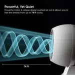 Ventilador IRIS USA WOOZOO Oscillating Vortex 7 en 1 con mando a distancia blanco