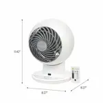 Ventilador IRIS USA WOOZOO oscilante con mando a distancia 2023