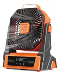 Ventilador Portátil Recargable KopBeau KW-MF11E 20000mAh con Luz LED 3 Velocidades