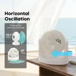 Ventilador Escritorio IRIS USA WOOZOO Mediano Oscilante