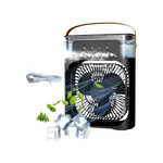 Humidificador Mini Ventilador y Cooler 3 Velocidades Luz LED 