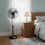 Ventilador de Pie VP20POW - 20" 150W 3 vel. 3 aspas Aspas metálicas Negro