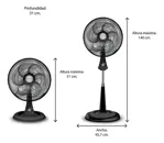 Ventilador Rowenta 18  Silence Force 2 En 1 45.72 Cm 50 Negro Plástico 6