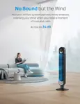 Ventilador de torre inteligente Dreo WiFi, control de voz compatible con Alexa