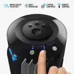 Circulador de aire Tower Fan Vornado 143 para toda la habitación, 29 cm, negro