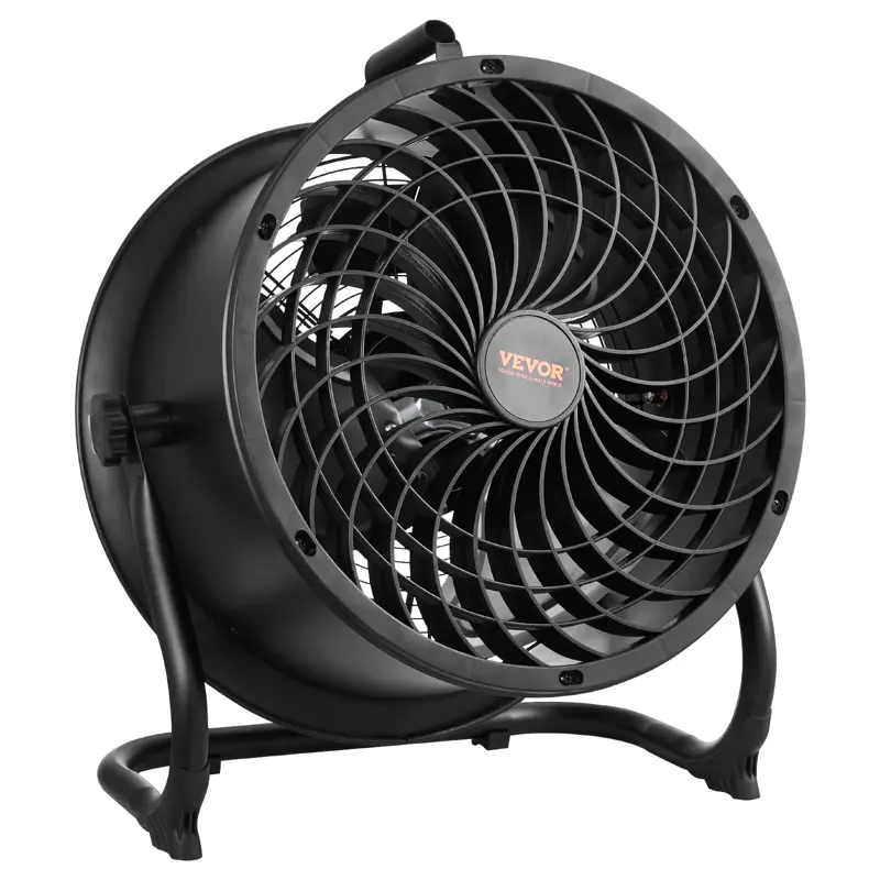 Ventilador circulador de aire de tambor VEVOR de alta velocidad 35 W 2520 m³/h 36 cm