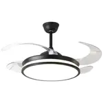 Ventilador de Techo Retráctil EVA-42-B - 1.07m 28W 6 vel. LED Control remoto