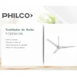 Ventilador de Techo Philco Blanco 5 Velocidades 85W VTEP5619P