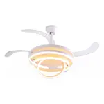 Ventilador de Techo Retractil DAIHATSU CF7500 100W Luz LED Minimalista blanco