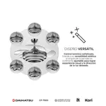 Ventilador de Techo Retractil DAIHATSU CF7500 100W Luz LED Minimalista blanco